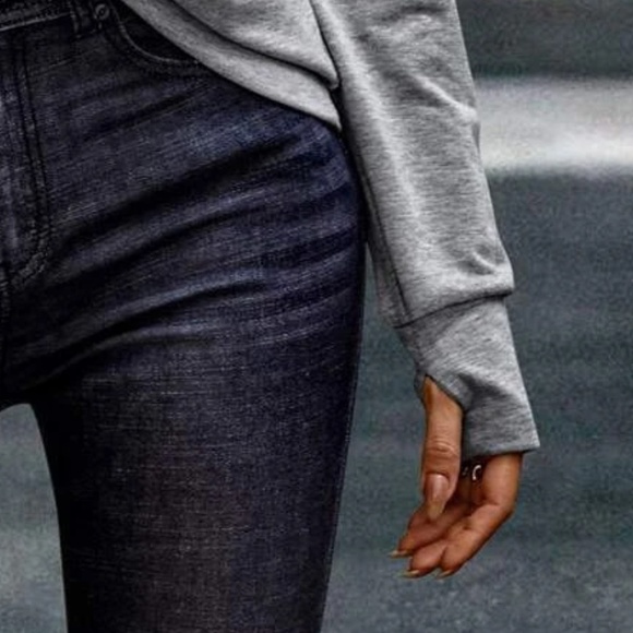 One Shoulder Thumbhole Sleeve Top - Picture 7 of 8